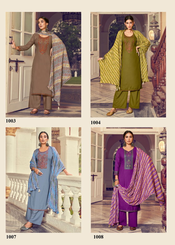 Lehariya By Hermitage Viscose Rayon Dress Material Catalog